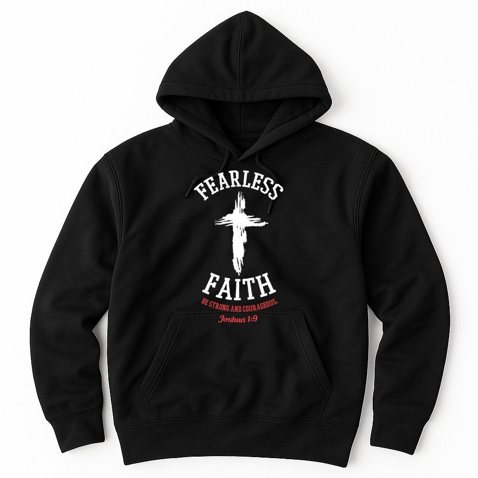 Fearless Faith Be Strong And Courageous Hoodie