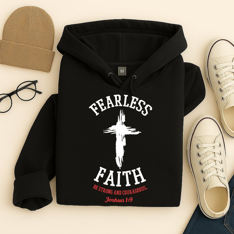 Fearless Faith Be Strong And Courageous Hoodie