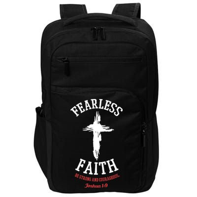 Fearless Faith Be Strong And Courageous Impact Tech Backpack