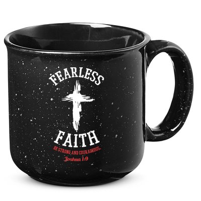 Fearless Faith Be Strong And Courageous 15oz Campfire Ceramic Mug