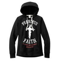 Fearless Faith Be Strong And Courageous Women's Fleece Hoodie