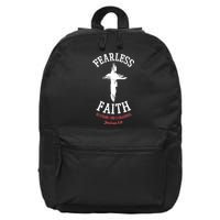 Fearless Faith Be Strong And Courageous 16 in Basic Backpack