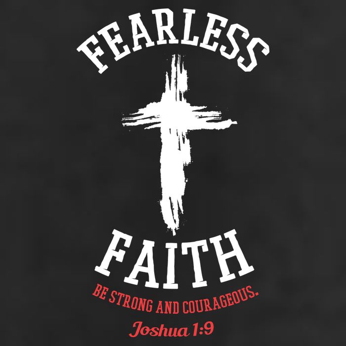 Fearless Faith Be Strong And Courageous Trucker Hat