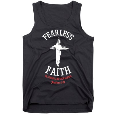 Fearless Faith Be Strong And Courageous Tank Top