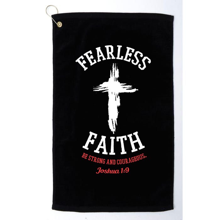 Fearless Faith Be Strong And Courageous Golf Towel