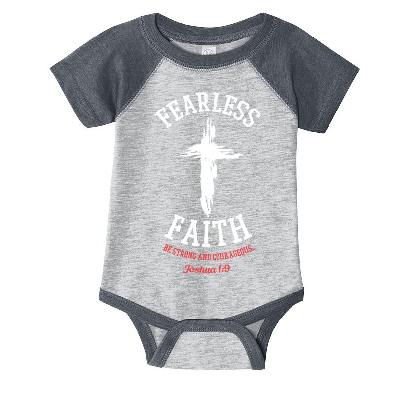 Fearless Faith Be Strong And Courageous Infant Baby Jersey Bodysuit