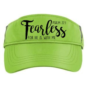 Fearless For He With Me Psalm 27:1 Adult Drive Performance Visor