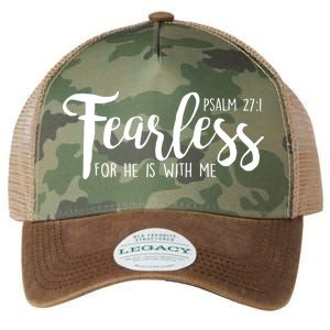 Fearless For He With Me Psalm 27:1 Legacy Tie Dye Trucker Hat