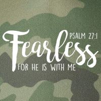 Fearless For He With Me Psalm 27:1 Legacy Tie Dye Trucker Hat