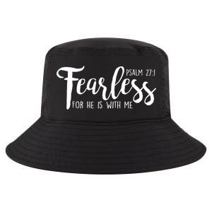 Fearless For He With Me Psalm 27:1 Cool Comfort Performance Bucket Hat