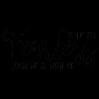 Fearless For He With Me Psalm 27:1 16oz Travel Tumbler