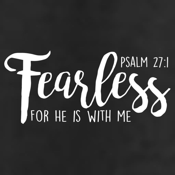 Fearless For He With Me Psalm 27:1 25L Jumbo Tote