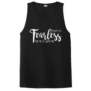 Fearless For He With Me Psalm 27:1 PosiCharge Competitor Tank