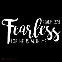 Fearless For He With Me Psalm 27:1 Zip Tote Bag