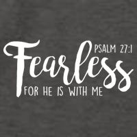 Fearless For He With Me Psalm 27:1 Vector Backpack