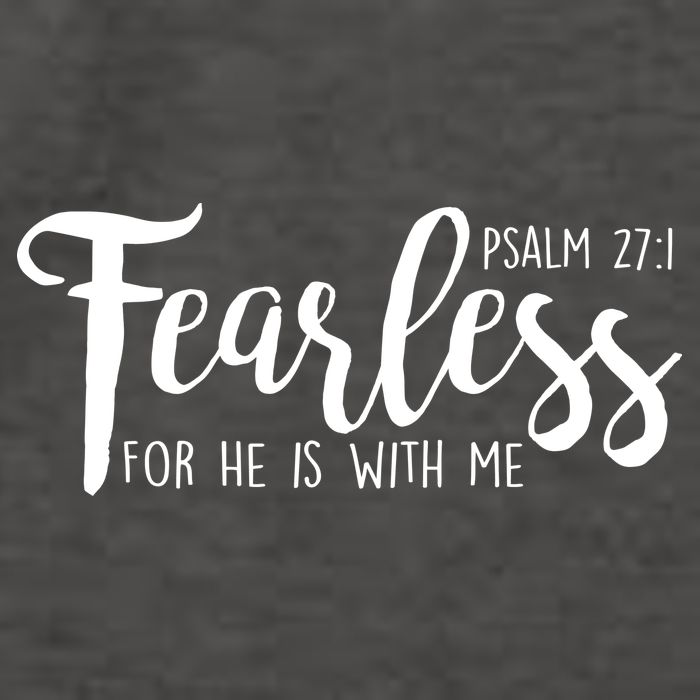 Fearless For He With Me Psalm 27:1 Vector Backpack