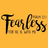 Fearless For He With Me Psalm 27:1 Cooling Performance Long Sleeve Crew