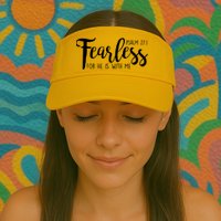 Fearless For He With Me Psalm 27:1 Visor