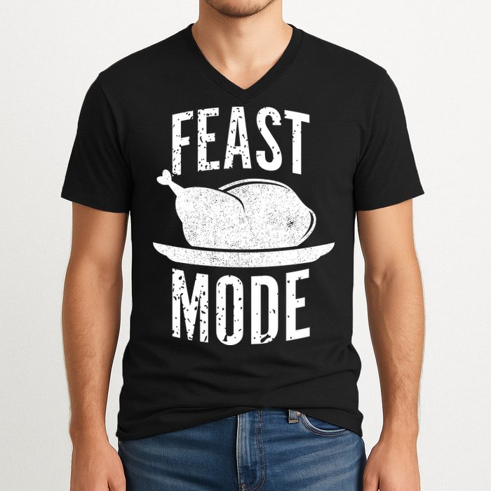 Feast Mode V-Neck T-Shirt