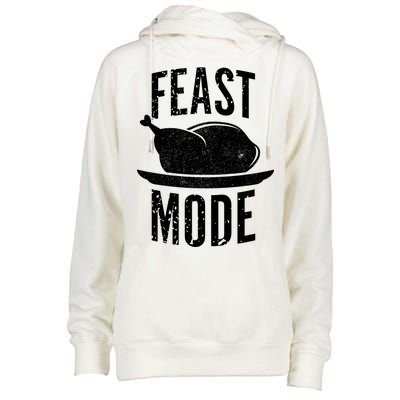 Feast Mode Womens Funnel Neck Pullover Hood