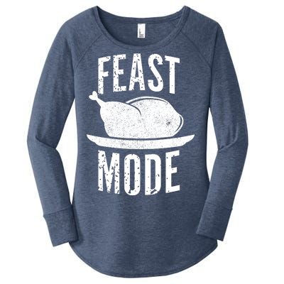 Feast Mode Women's Perfect Tri Tunic Long Sleeve Shirt