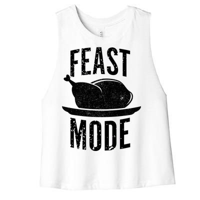 Feast Mode Women's Racerback Cropped Tank