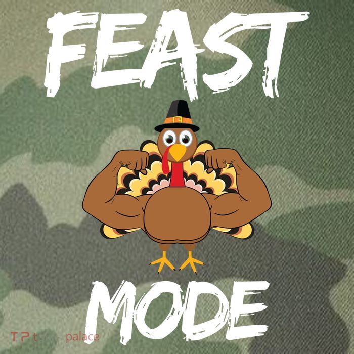 Feast Mode Thanksgiving Turkey Biceps Legacy Tie Dye Trucker Hat