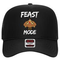 Feast Mode Thanksgiving Turkey Biceps High Crown Mesh Back Trucker Hat