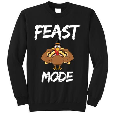 Feast Mode Thanksgiving Turkey Biceps Sweatshirt