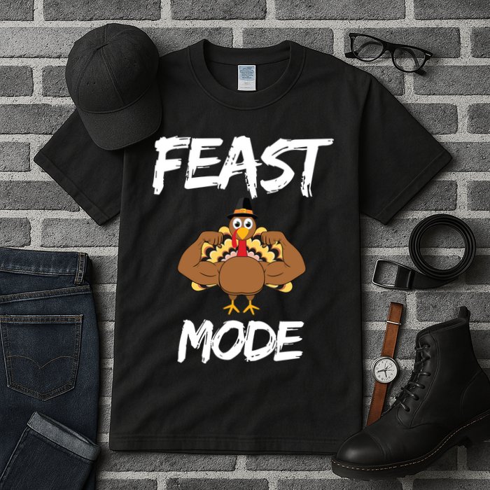 Feast Mode Thanksgiving Turkey Biceps Tall T-Shirt