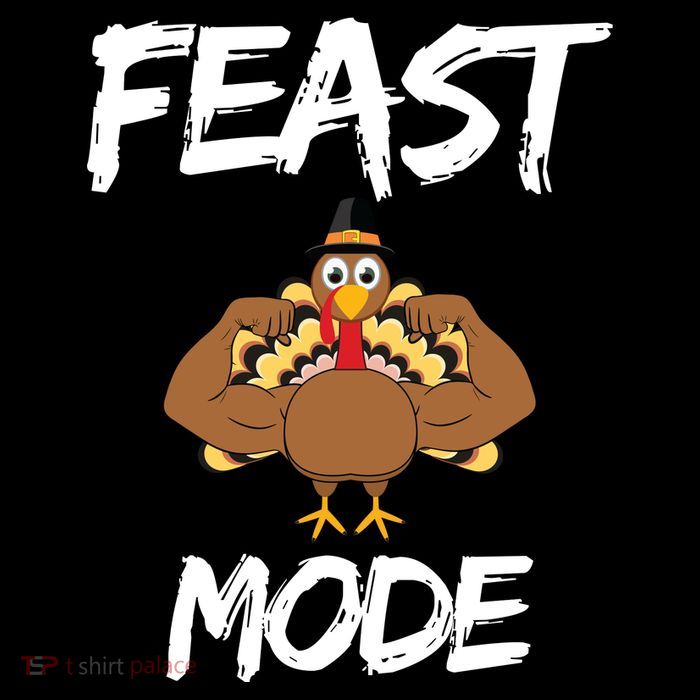 Feast Mode Thanksgiving Turkey Biceps Button