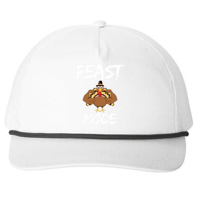 Feast Mode Thanksgiving Turkey Biceps Snapback Five-Panel Rope Hat