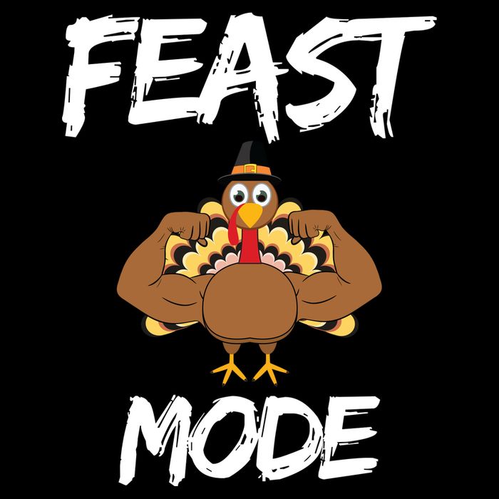 Feast Mode Thanksgiving Turkey Biceps 7-Panel Snapback Hat