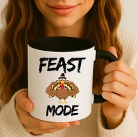 Feast Mode Thanksgiving Turkey Biceps Mug