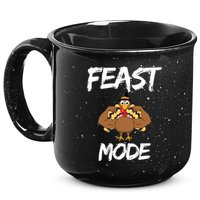 Feast Mode Thanksgiving Turkey Biceps 15oz Campfire Ceramic Mug