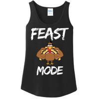 Feast Mode Thanksgiving Turkey Biceps Ladies Essential Tank