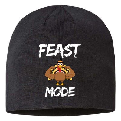 Feast Mode Thanksgiving Turkey Biceps Sustainable Beanie