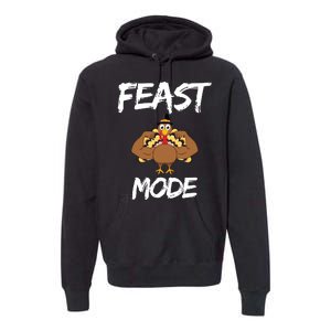 Feast Mode Thanksgiving Turkey Biceps Premium Hoodie