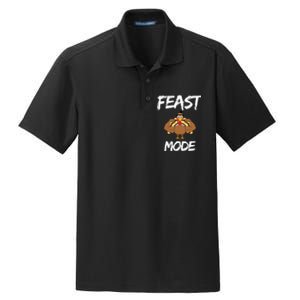 Feast Mode Thanksgiving Turkey Biceps Dry Zone Grid Polo