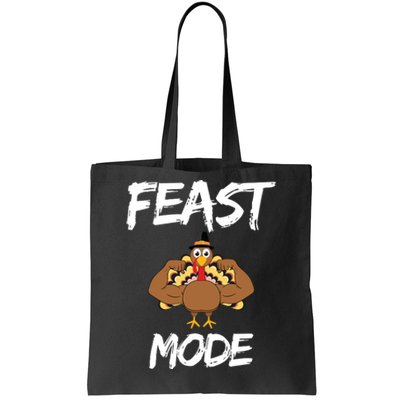 Feast Mode Thanksgiving Turkey Biceps Tote Bag