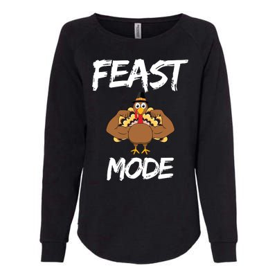 Feast Mode Thanksgiving Turkey Biceps Womens California Wash Sweatshirt