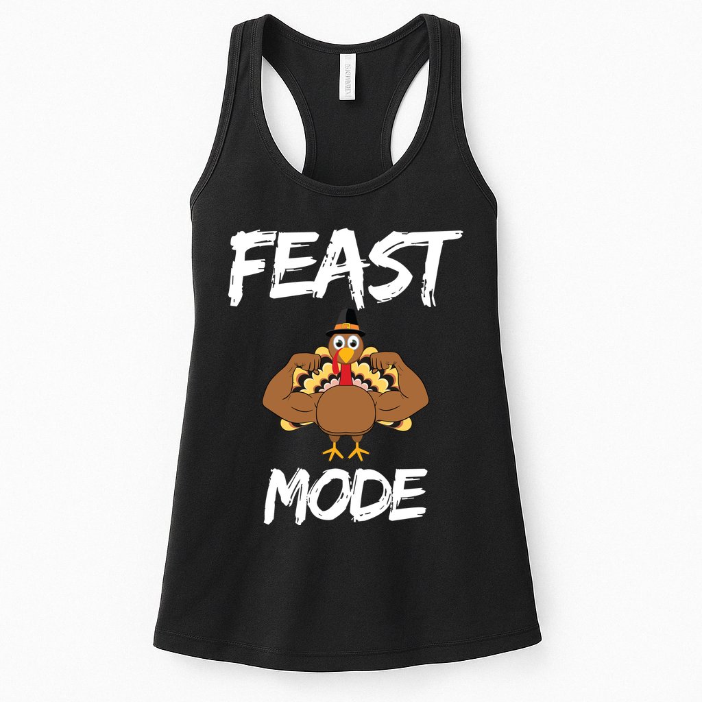 Feast Mode Thanksgiving Turkey Biceps Womens Tank Top
