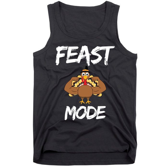 Feast Mode Thanksgiving Turkey Biceps Tank Top