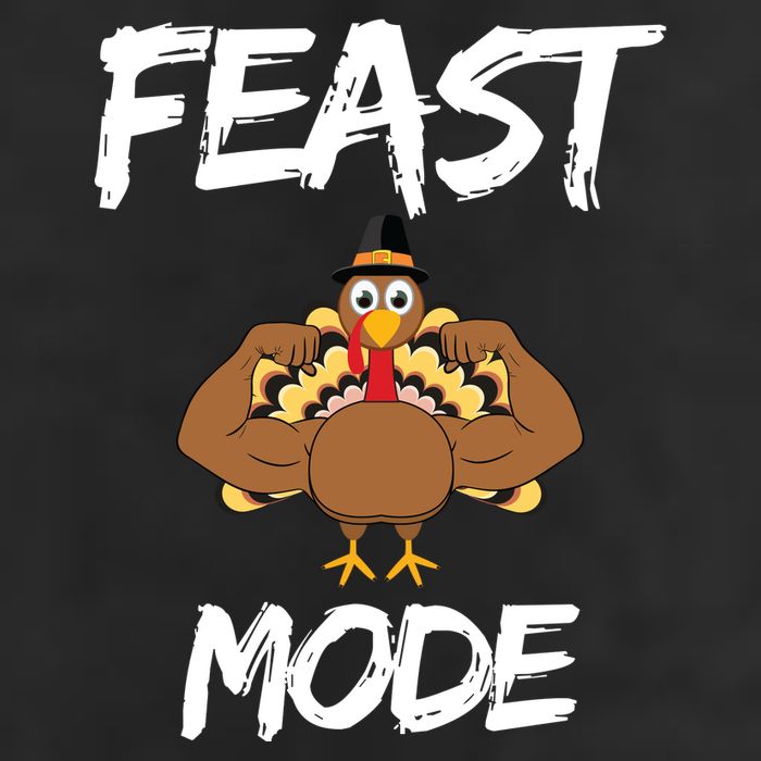Feast Mode Thanksgiving Turkey Biceps Golf Towel