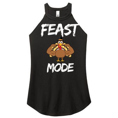 Feast Mode Thanksgiving Turkey Biceps Women's Perfect Tri Rocker Tank