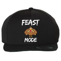 Feast Mode Thanksgiving Turkey Biceps Wool Snapback Cap