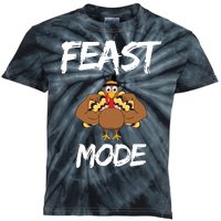 Feast Mode Thanksgiving Turkey Biceps Kids Tie-Dye T-Shirt