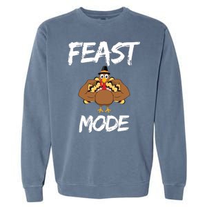 Feast Mode Thanksgiving Turkey Biceps Garment-Dyed Sweatshirt