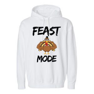 Feast Mode Thanksgiving Turkey Biceps Garment-Dyed Fleece Hoodie