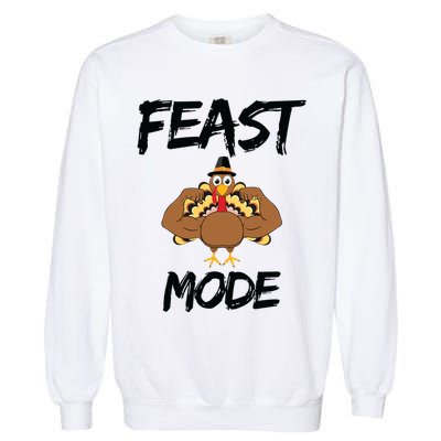 Feast Mode Thanksgiving Turkey Biceps Garment-Dyed Sweatshirt